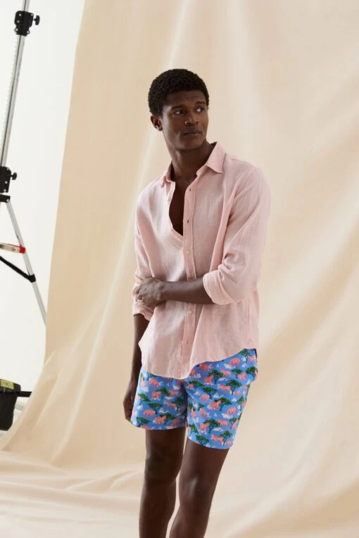 Mountain Zebra Cobalt Swim Shorts - Image 4