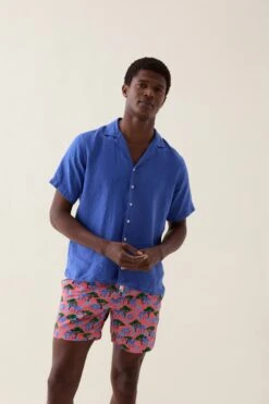 Mountain Zebra Coral Swim Shorts
