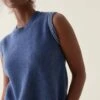 Peaslake Mid Blue Knitted Vest