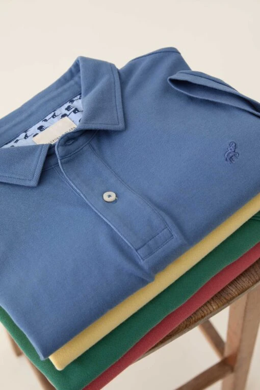 Morley Steel Blue Polo - Image 5