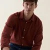 Shaw Rust Lightweight Herringbone Shirt -Buff Shop Shaw Rust Shirt5