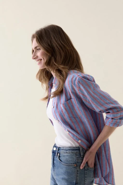 Slyfield Multi Stripe Linen Shirt - Image 2