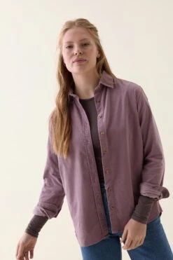 Stroud Lilac Cord Shirt -Buff Shop Stroud LIlac Shir