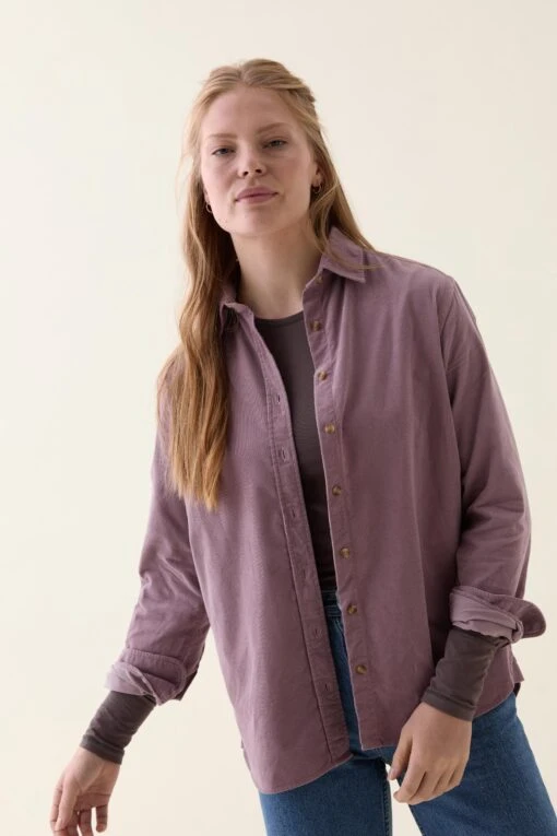 Stroud Lilac Cord Shirt - Image 5