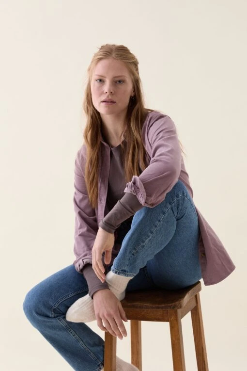 Stroud Lilac Cord Shirt - Image 3
