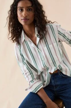 Tangmere Multi Stripe Shirt -Buff Shop Tangmere Multi Stripe Shirt2