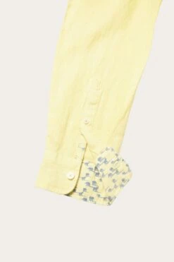 Upton Yellow Garment Dye Linen Shirt -Buff Shop UptonYellow
