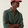 Upton Khaki Garment Dye Linen Shirt -Buff Shop Upton Khaki Linen Shirt3