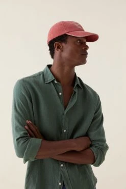 Upton Khaki Garment Dye Linen Shirt
