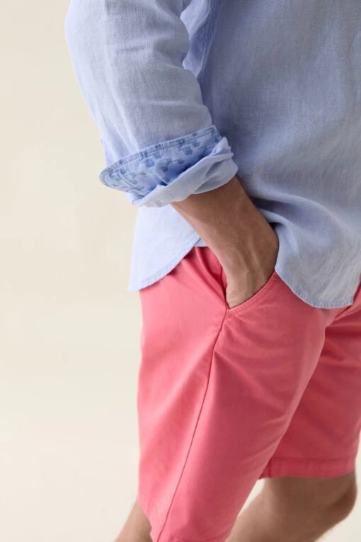 Upton Sky Garment Dye Linen Shirt - Image 5
