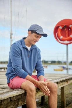 Brading Coral Chino Shorts -Buff Shop Vale indigo Half Zip Sweat 70c11bc4 b3f4 47e4 bfaa 1c3297dfbca1