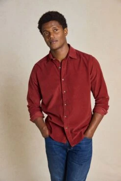 Wyck Rust Cord Shirt