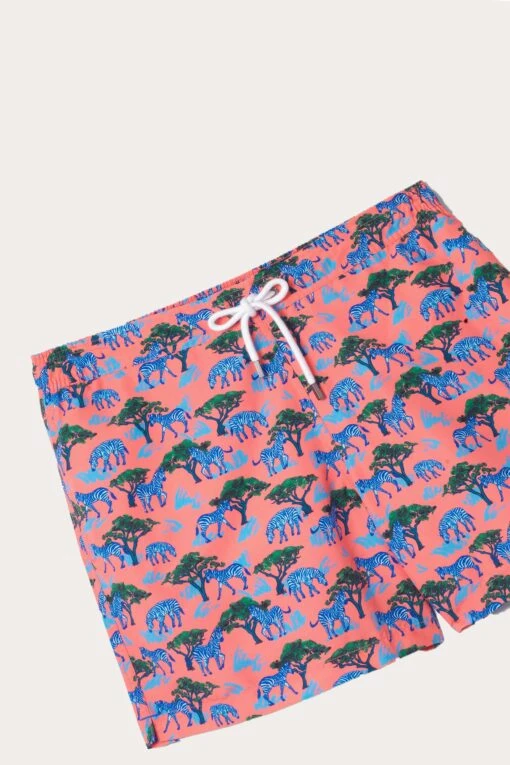 Mountain Zebra Coral Swim Shorts - Image 6