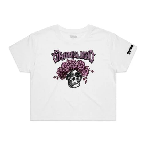Grateful Dead 60th X TGR 60th Skull & Roses Crop Tee