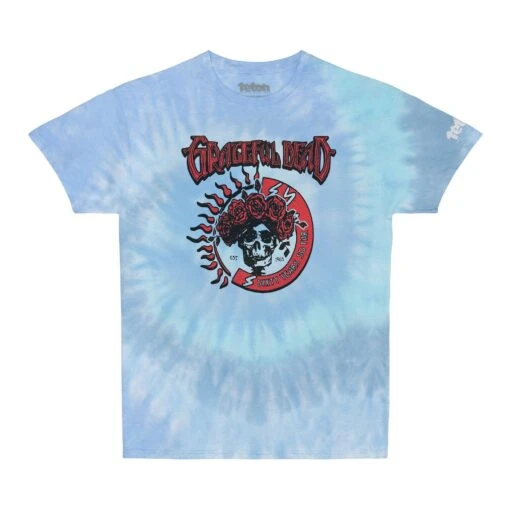 Grateful Dead 60thx TGR Dead Of The Dawn Tie-Dye Tee - Lagoon