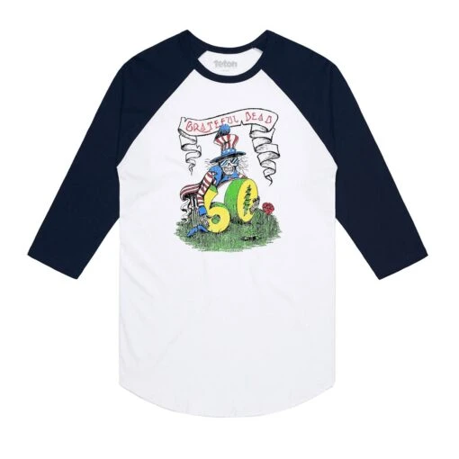 Grateful Dead 60th X TGR Dead Uncle Sam Baseball Tee - Image 3